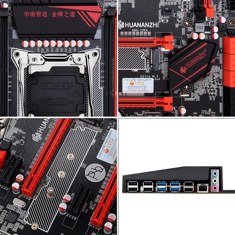 HUANANZHI X99-AD3 материнская плата с M.2 NVMe слот LGA2011-3 DDR3 4 канала 4 x USB3.0 10 x SATA3.0 Порты