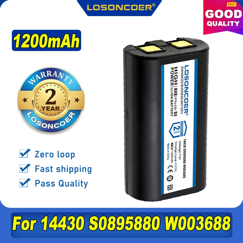 100% Оригинальный аккумулятор LOSONCOER 1200 мАч для 3M PL200 14430 S0895880 W003688 DYMO 260P 280 LabelManager 260 PnP