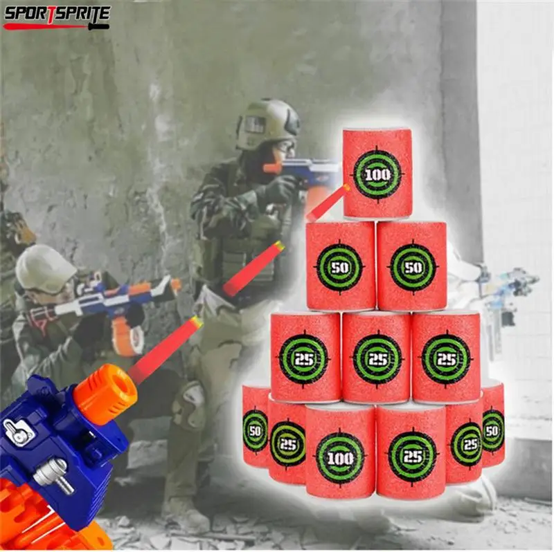 12 шт мягкие поролоновые банки для игр Nerf guns