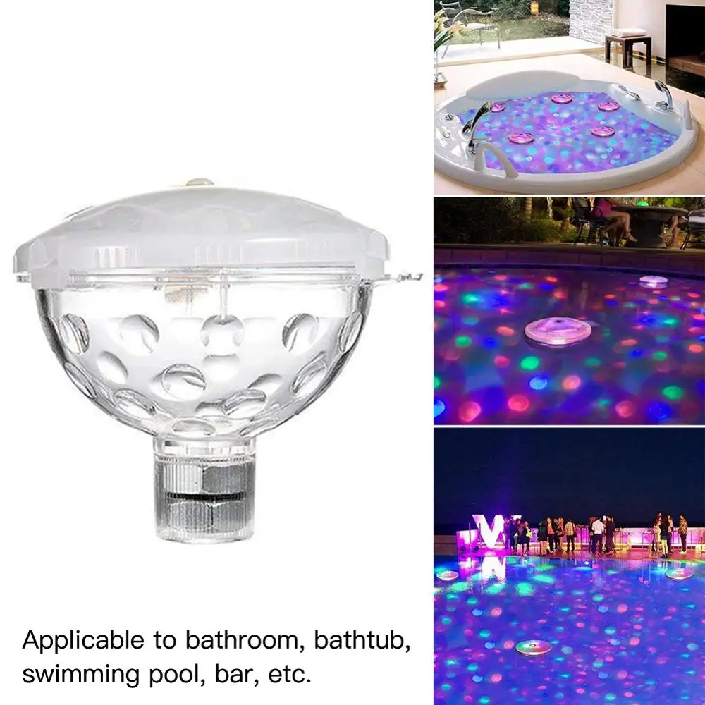 Solar Powered Floating Disco Party Light Show for Swimming Pool Spa etc 