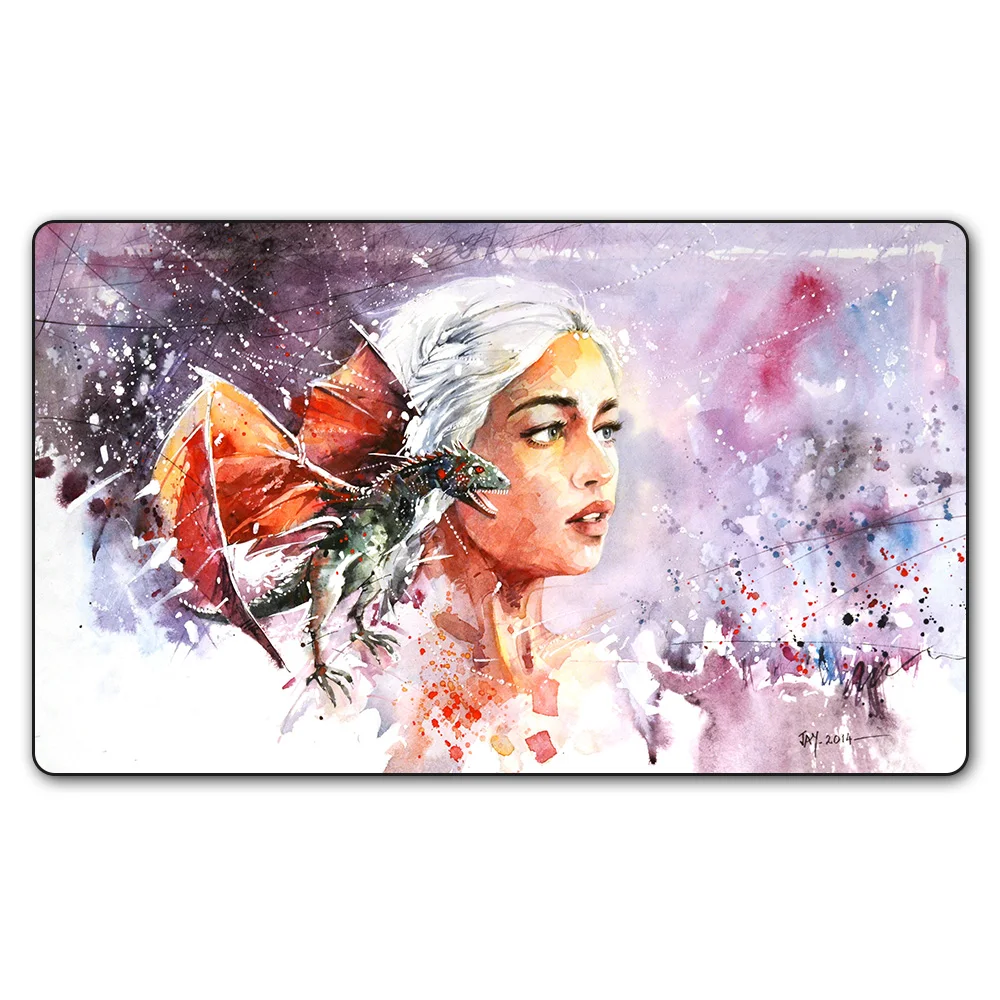 (Mother of Dragons) Custom Anime Game Playmat for Board Games MTG/MGT/TCG Big Play Pad with Storage Bag | Спорт и развлечения