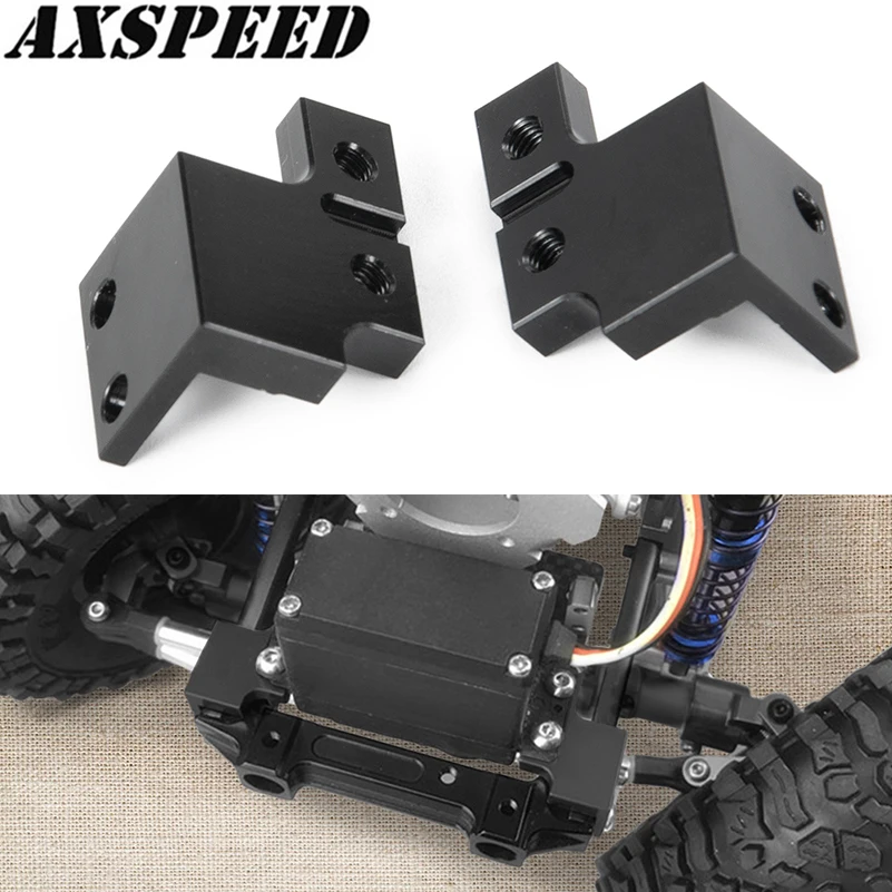 AXSPEED RC Car Servo Mount Plate Kit Aluminum Alloy Servo Accessories