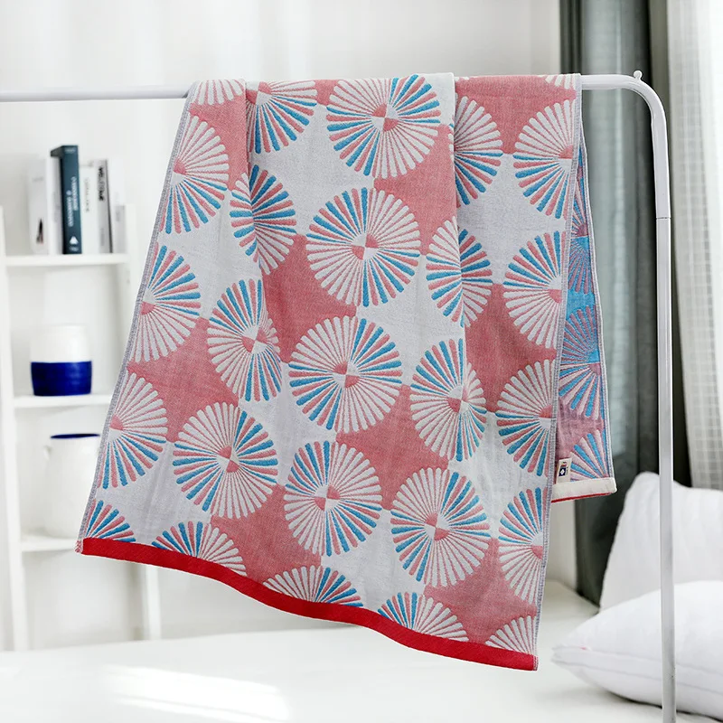 Cotton Dandelion Four Layers Gauze Bath Towel Cotton Household Water