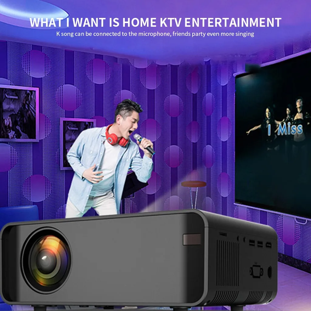 Проектор для Android 4K 3D HD 1080P 12000 люмен светодиодный проектор wifi BT домашний кинотеатр HDMI#4D16