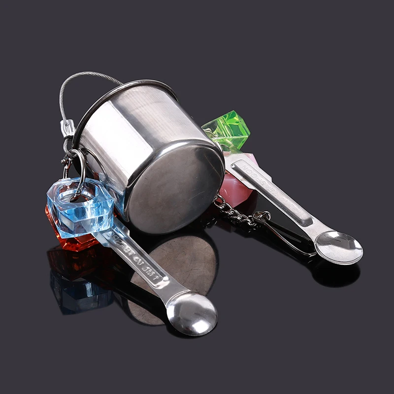 1Pc High Quality Stainless Steel Food Water Feeding Bird Single Cups Parrot Cage Stand Bird Feeder Supplies