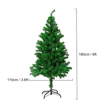 

New 180cm Artificial Christmas Tree Indoor Outdoor Decorations With Iron Stand Kids Children Christmas Tree Party Ornaments Supp