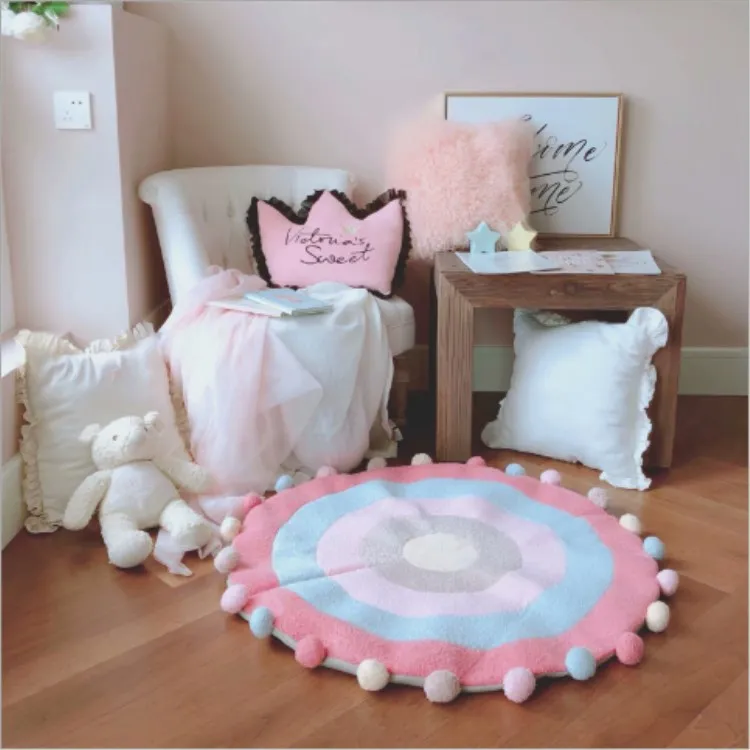 

INS GIRL'S Heart hai zao rong Rug Household Beginner Bedroom Living Room Anti-slip Water-Absorbing Bathroom Cute Cartoon Mat