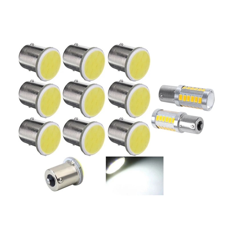 12 шт. 1156PY BAU15S PY21W Led 33SMD Автомобильная Хвостовая Поворотная Тормозная лампа