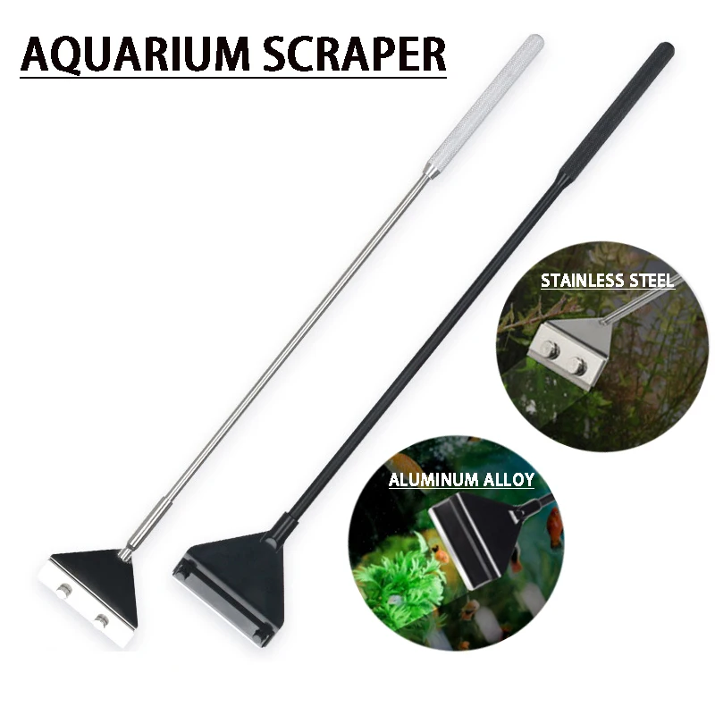 

Aquarium cleaning tool fish tank flat sand algae removal dual-use glass algae removal scraper household cleaning supplies tool