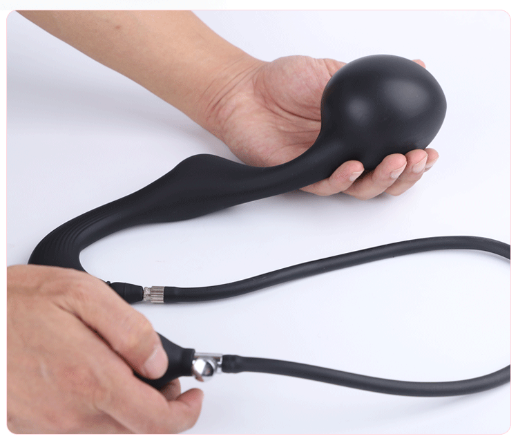 Inflatable Huge Butt Plug Built-in Steel Ball Dilator Silicone Anal Plug  Sex Toy | eBay