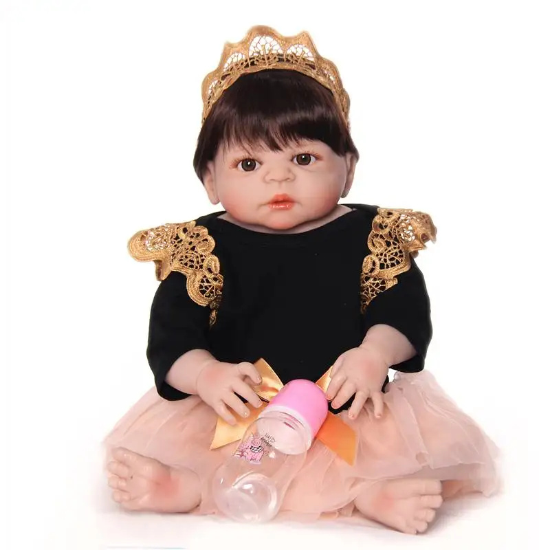 KEIUMI новейшая Кукла Reborn Baby, 23 дюйма, полностью силиконовая виниловая кукла ручной работы для новорожденных принцесс, девочек, игрушка для продажи, детский подарок на день рождения
