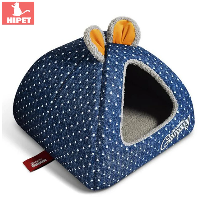 

Winter Cat House Small Dog Nest Cute Thicken Closed Type Puppy Kennel Autumn Cat Warm Cave Bed Pet Dogs Sleeping Mat