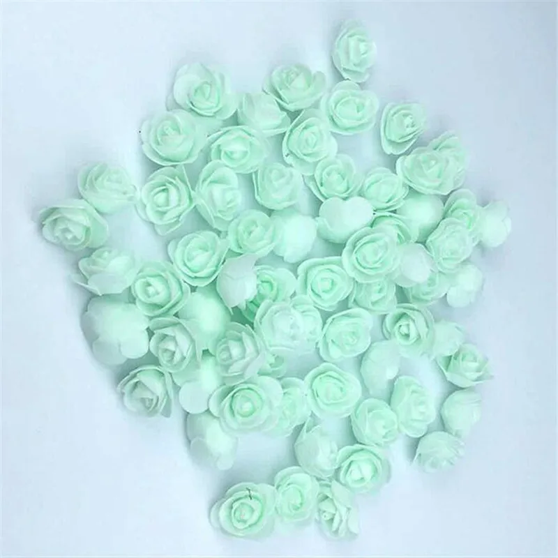 100Pcs Light Green 1 шт. моделирование пенополистирола пенопласт белый пенопласт Мишка форма Тедди на День святого Валентина подарки День Рождения Вечеринка свадебное украшение - Цвет: 100Pcs Light Green