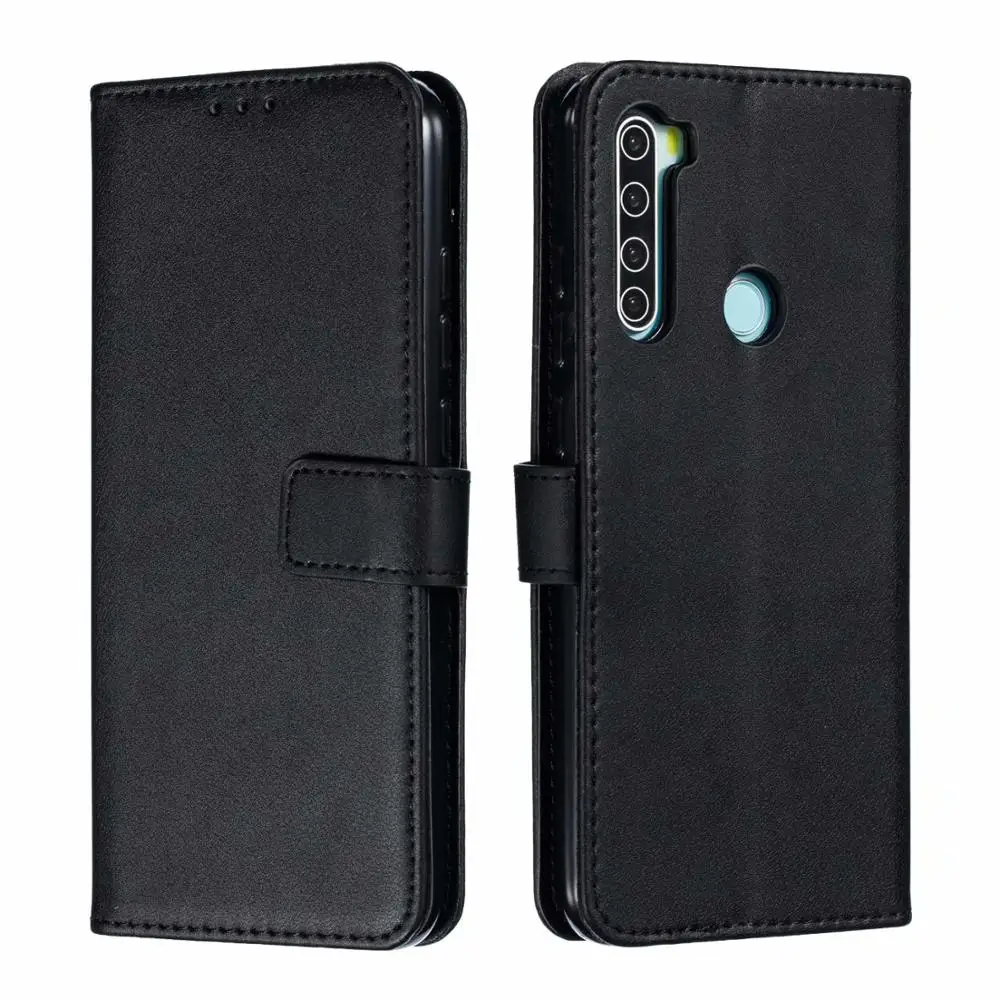 Флип Магнитный кожаный чехол для Xiaomi Redmi 8A 8 7A iPhone 7 6 Plus Note 8 Pro 7 6 5 для Xiaomi 8 9 9SE CC9 A3 бумажник с отделением для карт для телефона с функцией подставки - Цвет: Black
