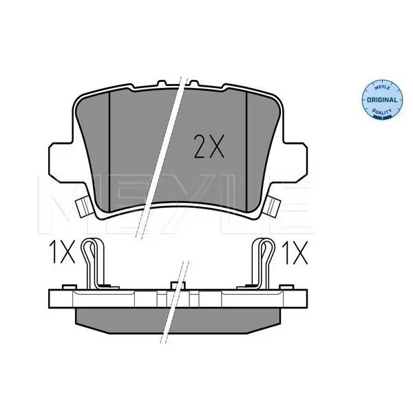 Колодки дисковые задние Honda Civic VII 1.3i/1.4/1.8i/2.2CDTi 06