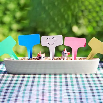 

T-shape Waterproof Gardening Plant Label Soil Pin Card Plant Marker