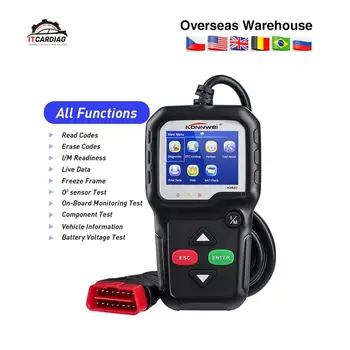 

Konnwei KW680 code reader scanner Multi-language full obd2 function kw 680 In Russian car diagnostic tool pk AD310 OM123