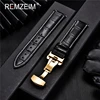 Genuine Leather Watchband Calfskin Men Women Replace Watch Band 18mm 20mm 22mm 24mm With Butterfly Buckle Watch Strap ► Photo 2/6
