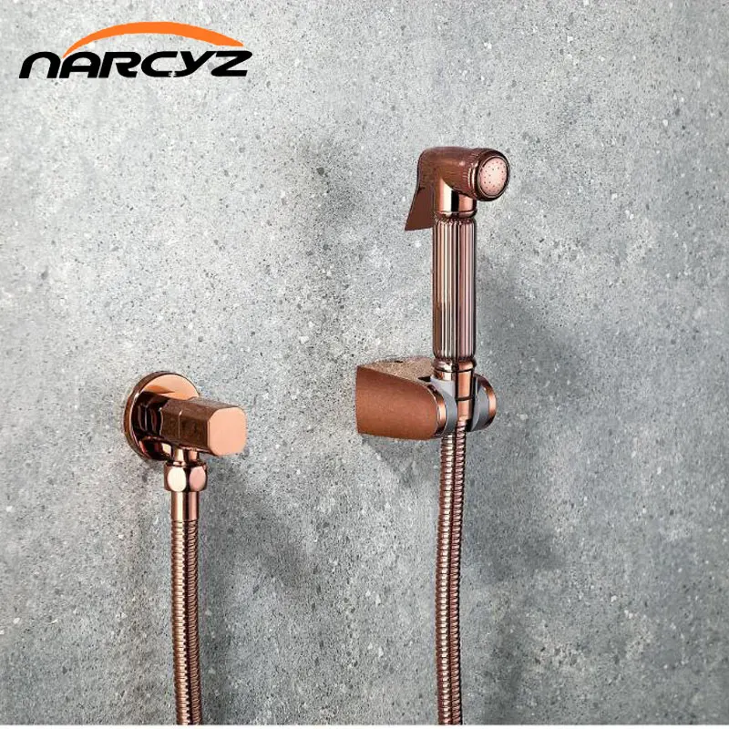Bidet Faucet มัลติฟังก์ชั่น Rose gold/Gold bidet ห้องน้ํา flusher สเปรย์ปืน GMPQ0003 1