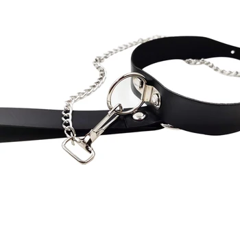 Sex Toys Bdsm Fetish Bondage Slut Slave Sex Collar Leash Steel Chain Restricts Adult Game Dog Chain Punish Neck Collars Sexshop 5