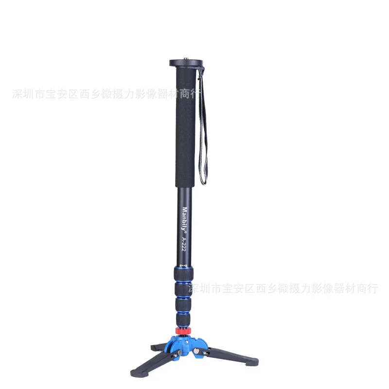 

Man bi li A- 222 + M-1 Monopod with Support Trigeminal Base Camera Tripod Travel Portable Support Frame