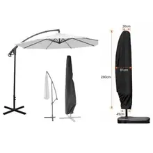 Only Including Cover 280Cm /265Cm /205Cm Outdoor Banana Umbrella Cover Waterproof Sunshade Umbrella Cover Courtyard Dustproof