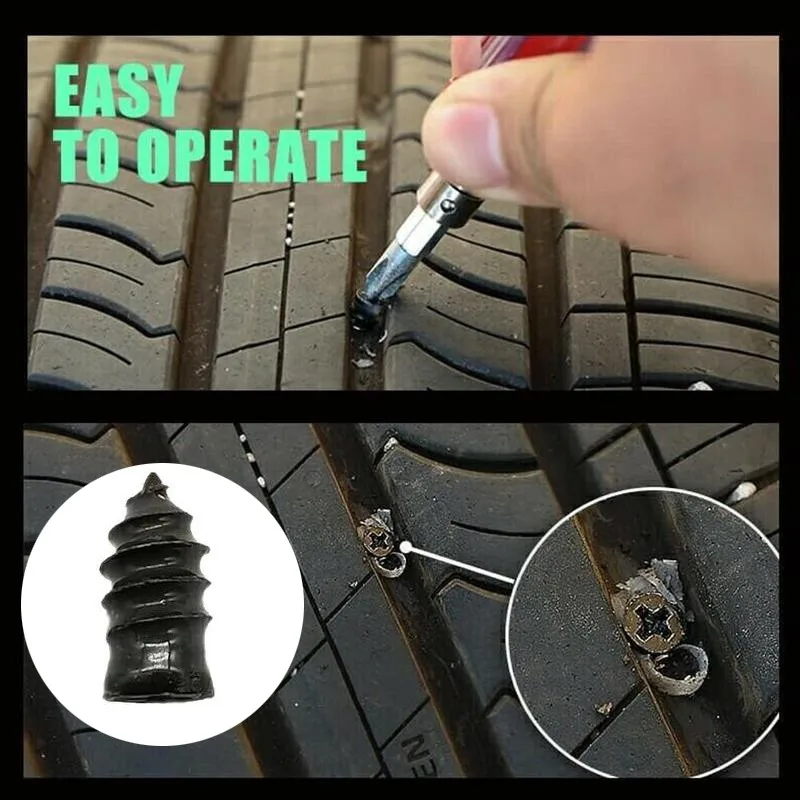 10pcs Vacuum Tyre Repair Rubber Nail For Motorcycle Tubeless Tyre