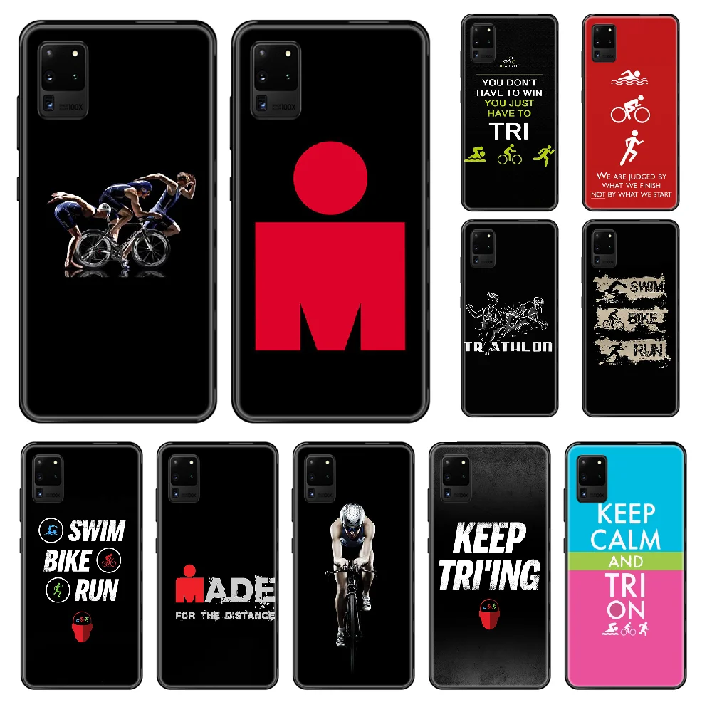 Велосипедный спортивный чехол Ironman для телефона триатлона Samsung Galaxy S 3 4 5 6 7 8 9 10 Plus