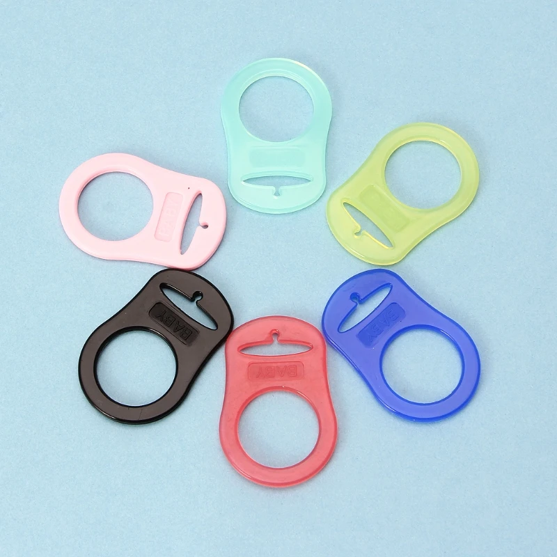 

5Pcs Multi Colors Silicone Baby Dummy Pacifier Holder Clip Adapter for MAM Rings