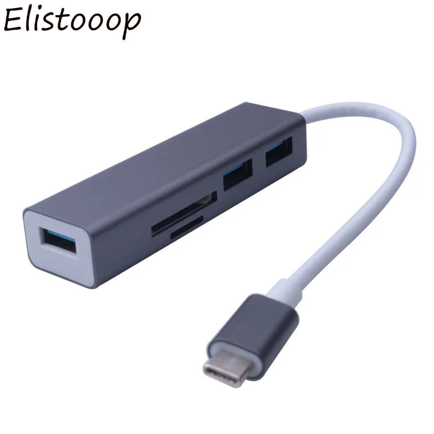 3 порта USB 3,0 концентратор USB 3,1 type C кабель OTG SD/TF кардридер для iMac для MacBook для Chromebook Pixel