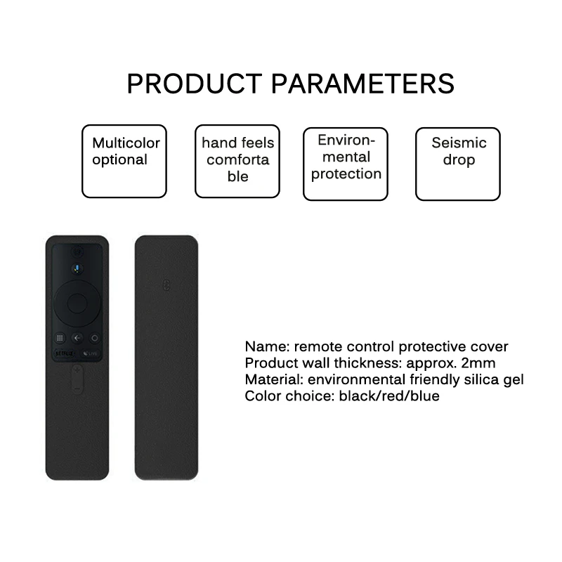 Для Xiaomi mi Box S силиконовый Смарт ТВ пульт дистанционного управления чехол пульт дистанционного управления Лер чехол для Xiao mi мягкий простой протектор для пульта дистанционного управления
