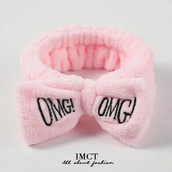 

Wontive Hot sale Coral Fleece Wash Face Bow Hairbands For Women Girls Headbands Headwear Hair Bands Turban Hair Accessories