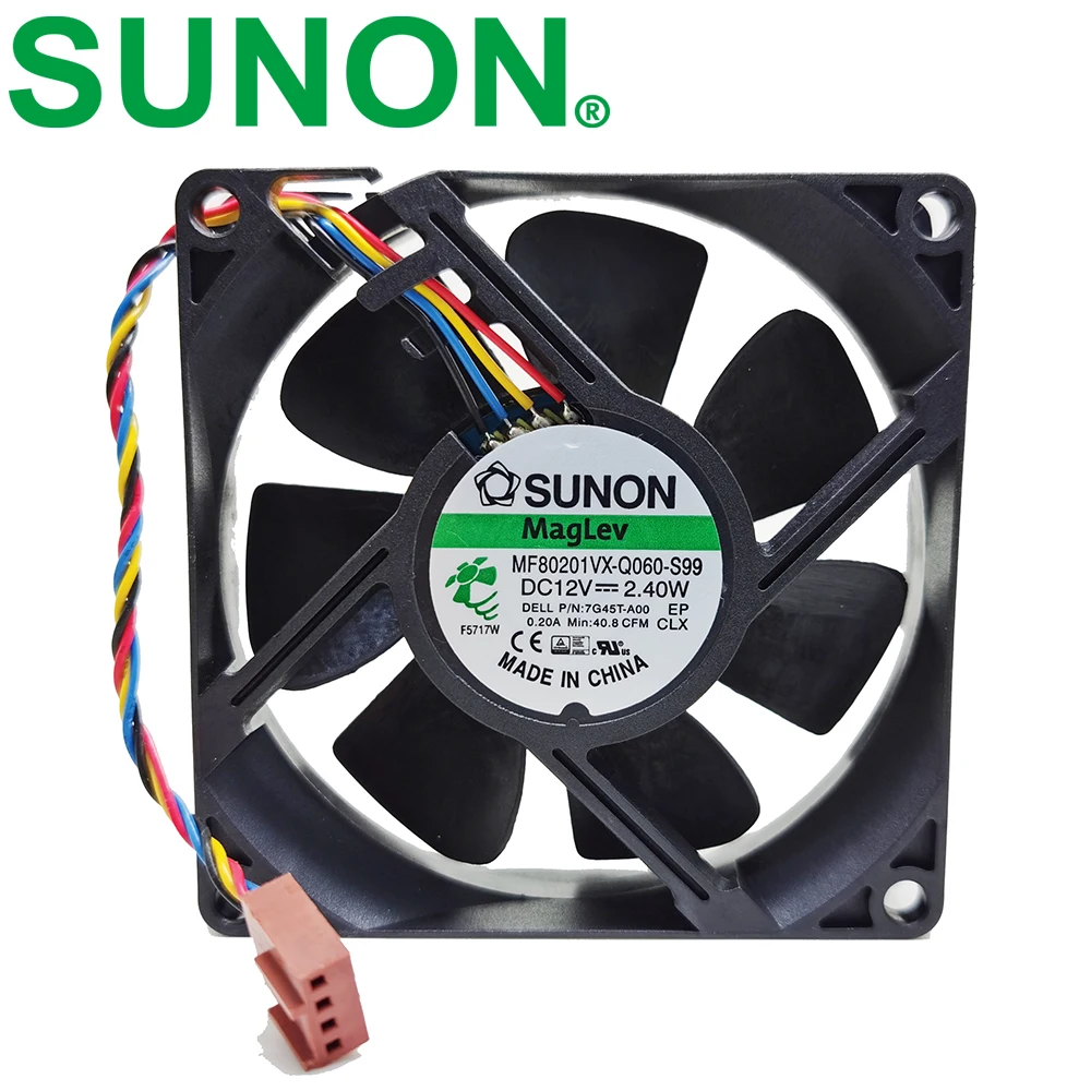 Sunon MF80201VX-Q060-S99 8020 12V 2.63W 80*80*20mm 40.8CFM 0.219A MPNKK-A00 silent quiet axial cooling fan | Компьютеры и офис