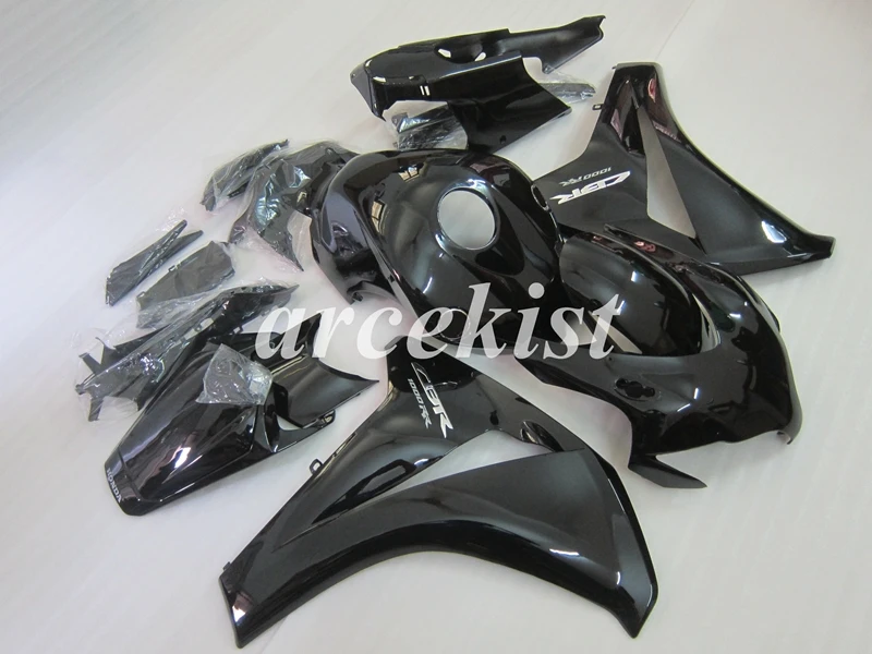 ABS инжектор мотоцикл обтекатели комплект Подходит для Honda CBR1000RR CBR1000 2008 2009 2010 2011 08 09 10 11 Кузов Набор черный