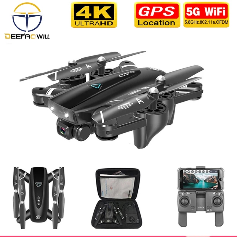 Новинка 2020 GPS Дрон с камерой 5G Радиоуправляемый квадрокоптер дроны HD 4K Wi Fi FPV
