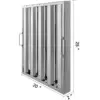 VEVOR 4/5 Slot Commercial Hood Filter Grease Baffle w/ Handle Stainless Steel Filter Stable Safe 6Pcs for Restaurant Industry 6