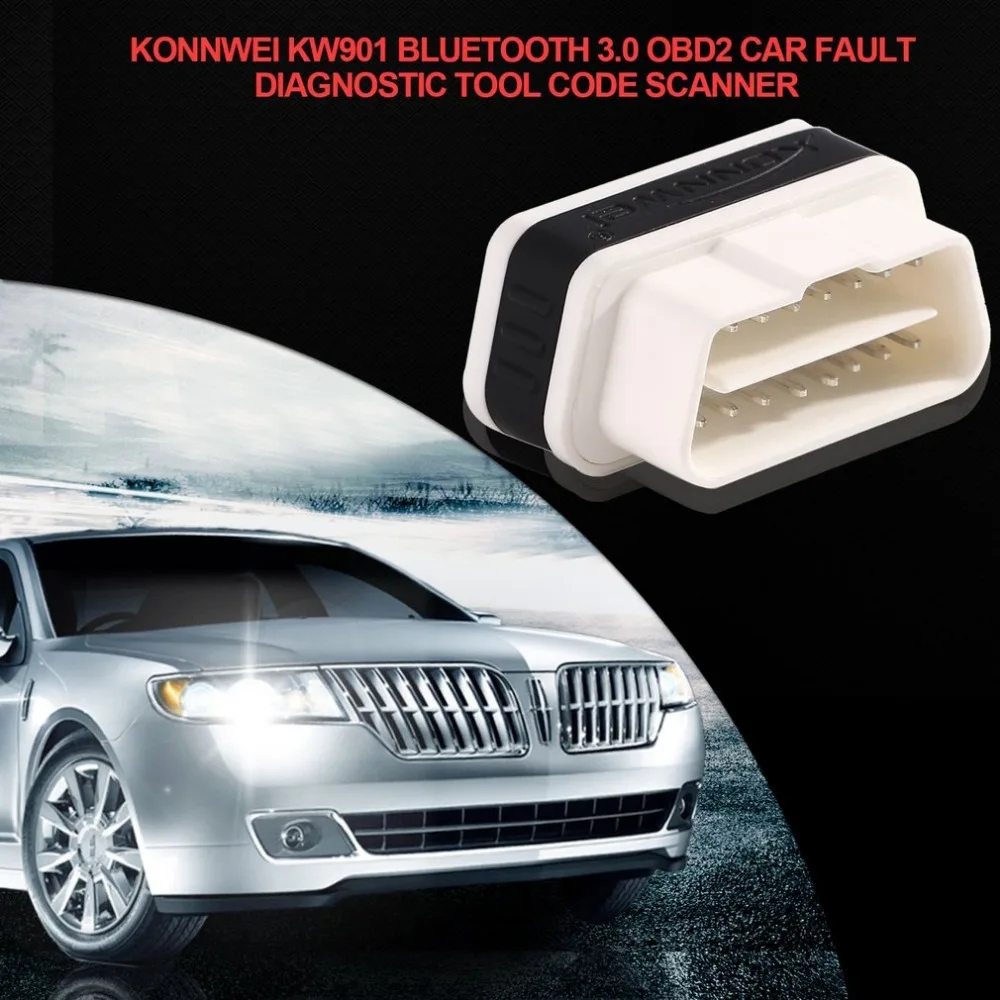 Konnwei KW901 ELM327 OBD2 интерфейс автомобильный диагностический инструмент Bluetooth 3,0 автоматический OBDII Автомобильный диагностический инструмент ко... Konnwei KW901 ELM327 OBD2 интерфейс автомобильный диагностический инструмент Bluetooth 3,0 автоматический OBDII Автомобильный диагностический инструмент ко...