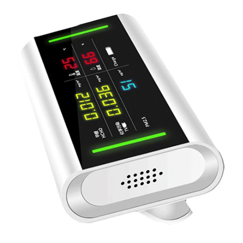 WSFS Горячая 5 в 1 Usb Перезаряжаемый Hcho/Tvoc/Pm2.5 формальдегид Измеритель температуры и влажности монитор качества воздуха анализатор газа De