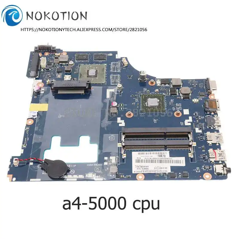NOKOTION для Lenovo IdeaPad G505 материнская плата ноутбука VAWGA/GB LA-9911P A4-5000 CPU HD8570M DDR3 |