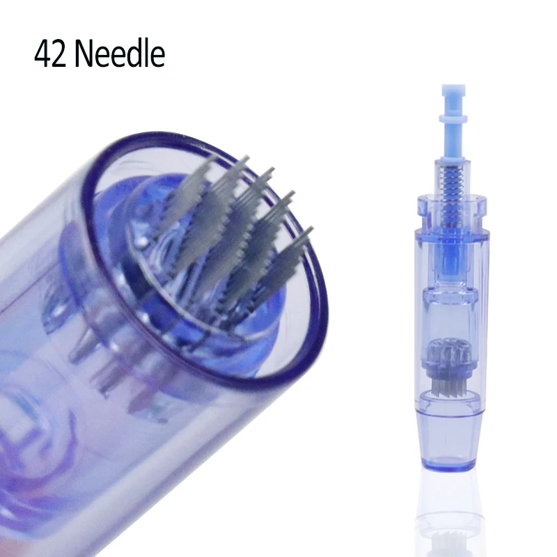 42 pin 10pcs Байонет проводной Dr. Pen Ultima MYM ручка профессиональное оборудование для красоты Полуперманентная вышивка Татуировка пистолет терапия Уход за кожей - Цвет: 42 pin 10pcs