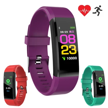 Smart Bracelet Casual Sports Watch Women Men Color Screen IP67 Waterproof Heart Rate Blood Pressure Pedometer For Android IOS 1