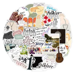 10/30/50PCS Alison Swift Taylor Folk Song Graffiti Stickers Aesthetic Motorcycle Laptop Guitar Phone Diary Waterproof Sticker