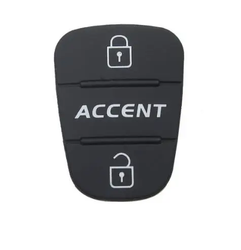 3 кнопки резиновый кнопочный коврик для hyundai Kia Picanto Rio Solaris Accent Tucson l10 l20 l30 Kia Rio Ceed флип авто ключ оболочки - Цвет: accent