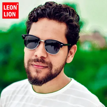 

LeonLion Classic Vintage Sunglasses Men 2019 Retro Sunglasses Men/Women Luxury Brand Glasses For Men Round Lunette Soleil Homme