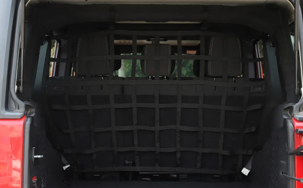 Задняя сеть для изоляции багажника для Jeep Wrangler JK 2007- аксессуары для салона автомобиля барьер Защитная изоляционная сетка защита домашних животных