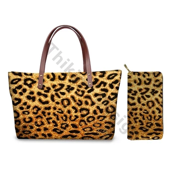 

Female Purses And Handbags Leopard Print Print On Demand Custom Shoulder Bag For Women Fashion Tote Bags Malas De Senhora