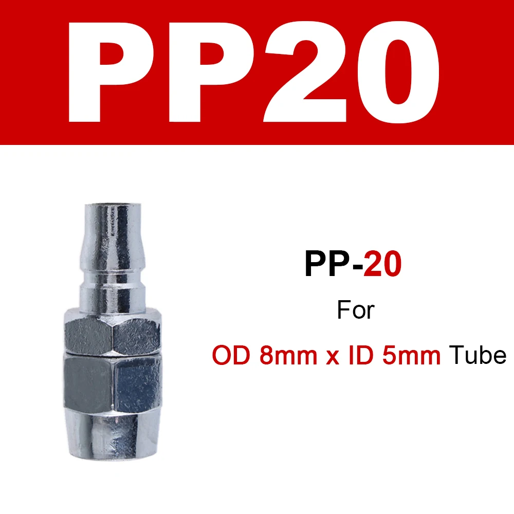 PP20 Пневматический фитинг C тип шланга быстрый соединитель разъем PP20 SP20 PF20 SF20 PH20 SH20 PM20 SM20 воздушный компрессор насос - Цвет: PP20