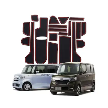 

RUIYA Door Groove Mat For Honda N-BOX JF3 JF4 Car Anti-Slip Dust-Proof Gate Slot Pads Auto Interior Accessories 19PCS