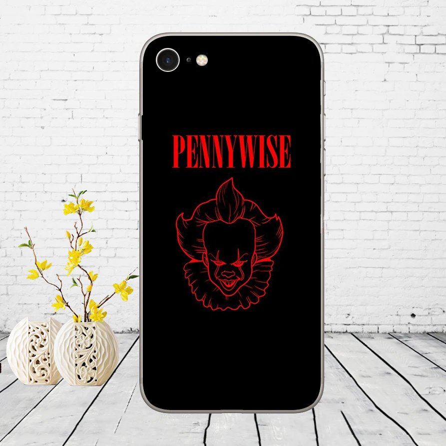291DD Мягкий силиконовый чехол Pennywise The Clown Horror для iphone 5 5s se 6 6s 8 plus 7 Plus X XS SR MAX|Бамперы|
