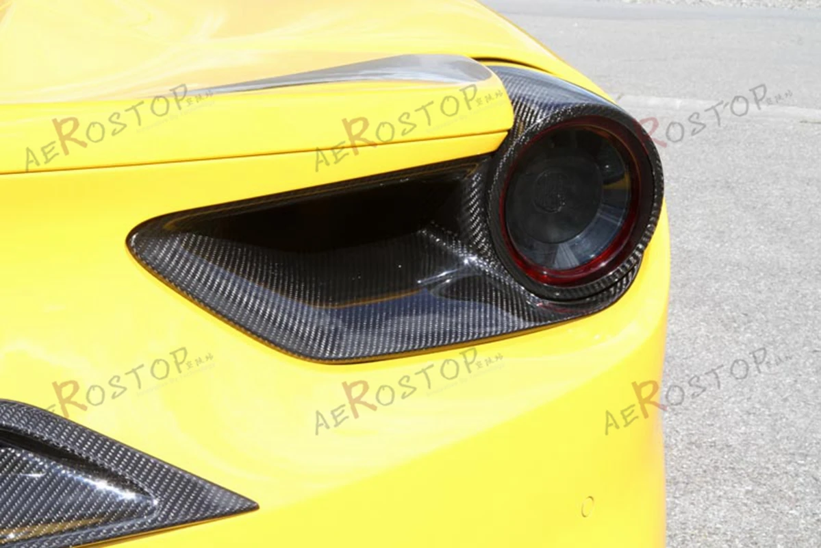 Углеродное волокно NOVI ROSSO Стиль задняя лампа воздуха выход 2 шт. для- 488 GTB
